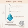 image:imageAustrian Crystal Baroque Drop Dangle Earrings for Women 925 Sterling Silver Hook Hypoallergenic JewelryAquamarine