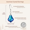 image:imageAustrian Crystal Baroque Drop Dangle Earrings for Women 925 Sterling Silver Hook Hypoallergenic JewelryBermuda Blue