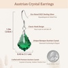 image:imageAustrian Crystal Baroque Drop Dangle Earrings for Women 925 Sterling Silver Hook Hypoallergenic JewelryEmerald