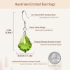 image:imageAustrian Crystal Baroque Drop Dangle Earrings for Women 925 Sterling Silver Hook Hypoallergenic JewelryGreen