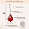 image:imageAustrian Crystal Baroque Drop Dangle Earrings for Women 925 Sterling Silver Hook Hypoallergenic JewelryRed