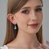 image:imageAustrian Crystal Baroque Drop Dangle Earrings for Women 925 Sterling Silver Hook Hypoallergenic JewelryVitrail Light