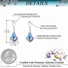 image:imageAustrian Crystal Baroque Drop Dangle Earrings for Women 925 Sterling Silver Hook Hypoallergenic JewelryVitrail Light