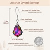 image:imageAustrian Crystal Baroque Drop Dangle Earrings for Women 925 Sterling Silver Hook Hypoallergenic JewelryVitrail Medium