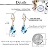 image:imageAustrian Crystal Baroque Drop Leverback Earrings for Women Fashion 14K Gold Plated Hypoallergenic JewelryAquamarine