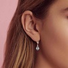 image:imageAustrian Crystal Baroque Drop Leverback Earrings for Women Fashion 14K Gold Plated Hypoallergenic JewelryBlack