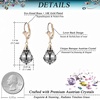 image:imageAustrian Crystal Baroque Drop Leverback Earrings for Women Fashion 14K Gold Plated Hypoallergenic JewelryBlack