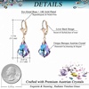 image:imageAustrian Crystal Baroque Drop Leverback Earrings for Women Fashion 14K Gold Plated Hypoallergenic JewelryVitrail Light