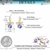 image:imageAustrian Crystal Bow Knot Dangle Drop Earrings for Women  cube austrian crystalCute bowknot ribbon14K gold plated brassgift boxsparkle CZVitrail Light