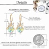 image:imageAustrian Crystal Bowknot Heart Drop Dangle Earrings for Women Fashion 14K Gold Plated Hypoallergenic JewelryAurora Borealis