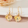 image:imageAustrian Crystal Bowknot Heart Drop Dangle Earrings for Women Fashion 14K Gold Plated Hypoallergenic JewelryAurora Borealis