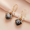 image:imageAustrian Crystal Bowknot Heart Drop Dangle Earrings for Women Fashion 14K Gold Plated Hypoallergenic JewelryBlack