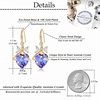image:imageAustrian Crystal Bowknot Heart Drop Dangle Earrings for Women Fashion 14K Gold Plated Hypoallergenic JewelryVitrail Light