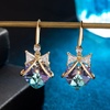 image:imageAustrian Crystal Bowknot Heart Drop Dangle Earrings for Women Fashion 14K Gold Plated Hypoallergenic JewelryVitrail Light
