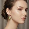 image:imageAustrian Crystal Bowknot Heart Drop Dangle Earrings for Women Fashion 14K Gold Plated Hypoallergenic JewelryVitrail Medium