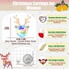 image:imageAustrian Crystal Christmas Reindeer Stud Earrings for Women  14K gold plated brassCute Reindeerball crystalButterfly Claspgift boxAurora Borealis