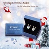 image:imageAustrian Crystal Christmas Reindeer Stud Earrings for Women  14K gold plated brassCute Reindeerball crystalButterfly Claspgift boxAurora Borealis