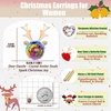 image:imageAustrian Crystal Christmas Reindeer Stud Earrings for Women  14K gold plated brassCute Reindeerball crystalButterfly Claspgift boxRainbow