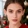 image:imageAustrian Crystal Christmas Reindeer Stud Earrings for Women  14K gold plated brassCute Reindeerball crystalButterfly Claspgift boxRainbow