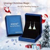 image:imageAustrian Crystal Christmas Tree Drop Dangle Earrings for Women 925 Sterling Silver Hook Hypoallergenic Jewelry Xmas GiftAurora Borealis
