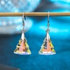 image:imageAustrian Crystal Christmas Tree Drop Dangle Earrings for Women 925 Sterling Silver Hook Hypoallergenic Jewelry Xmas GiftAurora Borealis