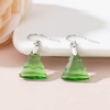 image:imageAustrian Crystal Christmas Tree Drop Dangle Earrings for Women 925 Sterling Silver Hook Hypoallergenic Jewelry Xmas GiftGreen