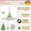 image:imageAustrian Crystal Christmas Tree Drop Dangle Earrings for Women 925 Sterling Silver Hook Hypoallergenic Jewelry Xmas GiftGreen