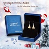 image:imageAustrian Crystal Christmas Tree Drop Dangle Earrings for Women 925 Sterling Silver Hook Hypoallergenic Jewelry Xmas GiftLight Topaz
