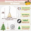 image:imageAustrian Crystal Christmas Tree Drop Dangle Earrings for Women 925 Sterling Silver Hook Hypoallergenic Jewelry Xmas GiftLight Topaz