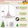 image:imageAustrian Crystal Christmas Tree Drop Dangle Earrings for Women 925 Sterling Silver Hook Hypoallergenic Jewelry Xmas GiftRainbow