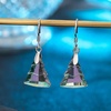 image:imageAustrian Crystal Christmas Tree Drop Dangle Earrings for Women 925 Sterling Silver Hook Hypoallergenic Jewelry Xmas GiftRainbow