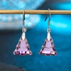 image:imageAustrian Crystal Christmas Tree Drop Dangle Earrings for Women 925 Sterling Silver Hook Hypoallergenic Jewelry Xmas GiftVitrail Light