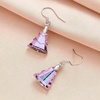 image:imageAustrian Crystal Christmas Tree Drop Dangle Earrings for Women 925 Sterling Silver Hook Hypoallergenic Jewelry Xmas GiftVitrail Light