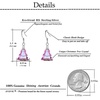 image:imageAustrian Crystal Christmas Tree Drop Dangle Earrings for Women 925 Sterling Silver Hook Hypoallergenic Jewelry Xmas GiftVitrail Light