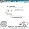 image:imageAustrian Crystal Flower Drop Clip On Earrings for Women Non Pierced 14K Rose Gold Plated Hypoallergenic Dangle Earring JewelryAurora Borealis