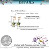 image:imageAustrian Crystal Flower Drop Clip On Earrings for Women Non Pierced 14K Rose Gold Plated Hypoallergenic Dangle Earring JewelryVitrail Medium