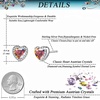 image:imageAustrian Crystal Halo Heart Stud Earrings for Women Fashion 925 Sterling Silver Hypoallergenic JewelryABPink