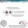 image:imageAustrian Crystal Halo Round Leverback Huggie Earrings for Women 14K Rose Gold Plated Hypoallergenic Jewelry GiftCapri Blue