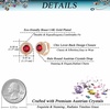 image:imageAustrian Crystal Halo Round Leverback Huggie Earrings for Women 14K Rose Gold Plated Hypoallergenic Jewelry GiftRed