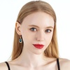 image:imageAustrian Crystal Halo Teardrop Hollow Drop Dangle Earrings for Women 14K Rose Gold Plated Hypoallergenic Jewelry GiftsDark Blue
