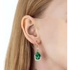 image:imageAustrian Crystal Halo Teardrop Hollow Drop Dangle Earrings for Women 14K Rose Gold Plated Hypoallergenic Jewelry GiftsEmerald
