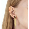 image:imageAustrian Crystal Heart Dangle Earrings Gold Tassel Earrings for Women 14K Gold Plated Hypoallergenic Trendy Jewelry GiftLight Topaz