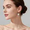 image:imageAustrian Crystal Heart Drop Dangle Earrings for Women 925 Sterling Silver Hook Hypoallergenic EarringAurora Borealis