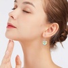 image:imageAustrian Crystal Heart Drop Dangle Earrings for Women 925 Sterling Silver Hook Hypoallergenic EarringAurora Borealis