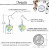 image:imageAustrian Crystal Heart Drop Dangle Earrings for Women 925 Sterling Silver Hook Hypoallergenic EarringAurora Borealis