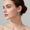 image:imageAustrian Crystal Heart Drop Dangle Earrings for Women 925 Sterling Silver Hook Hypoallergenic EarringRainbow