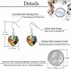 image:imageAustrian Crystal Heart Drop Dangle Earrings for Women 925 Sterling Silver Hook Hypoallergenic EarringVitrail Medium