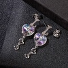 image:imageAustrian Crystal Heart Drop Dangle Earrings for Women Fashion 14K Gold Plated Hypoallergenic JewelryVitrail Light