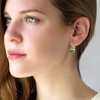 image:imageAustrian Crystal Heart Drop Leverback Earrings for Women 14K Rose Gold Plated Hypoallergenic JewelryVitrail Medium