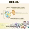 image:imageAustrian Crystal Heart Stud Earrings for Women 925 Sterling Silver Hypoallergenic Fashion JewelryAurora Borealis